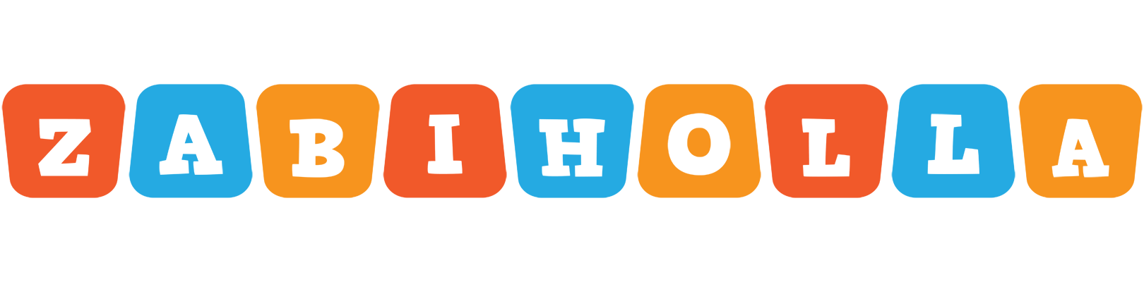 Zabiholla comics logo
