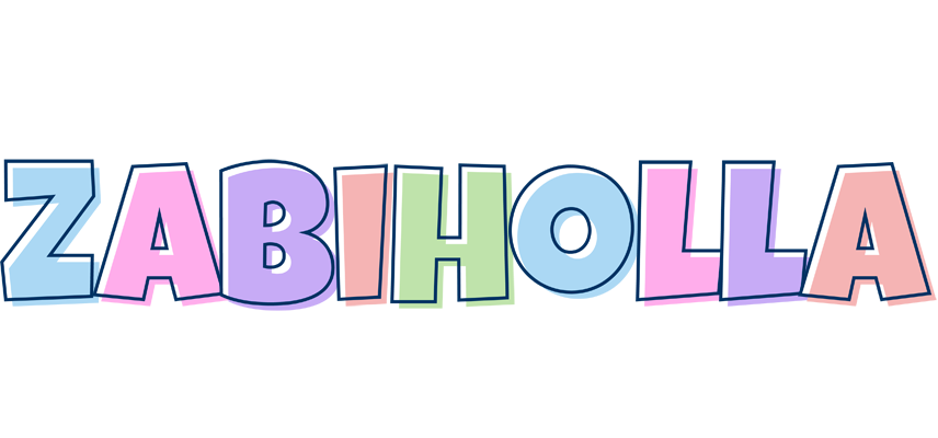 Zabiholla pastel logo