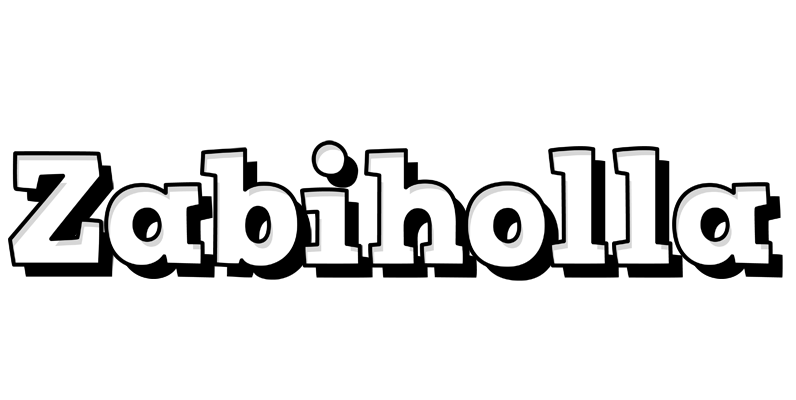 Zabiholla snowing logo