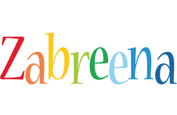 Zabreena birthday logo