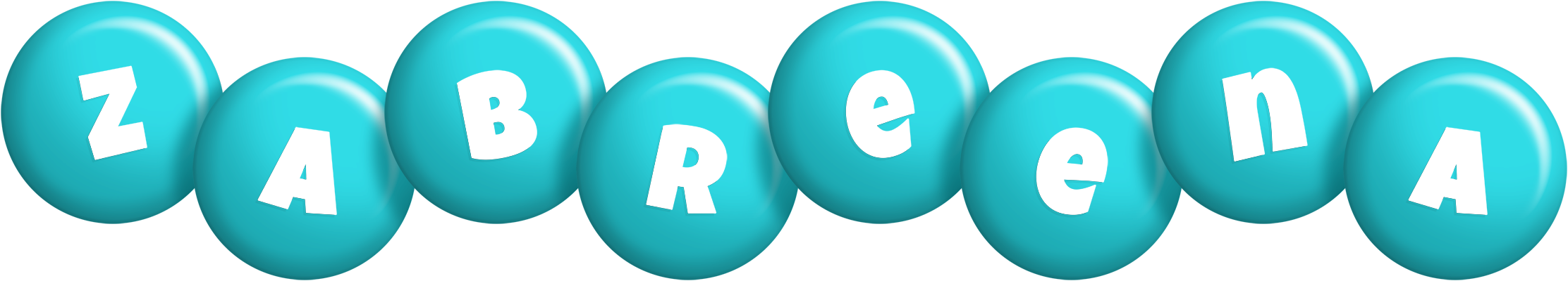 Zabreena candy-azur logo