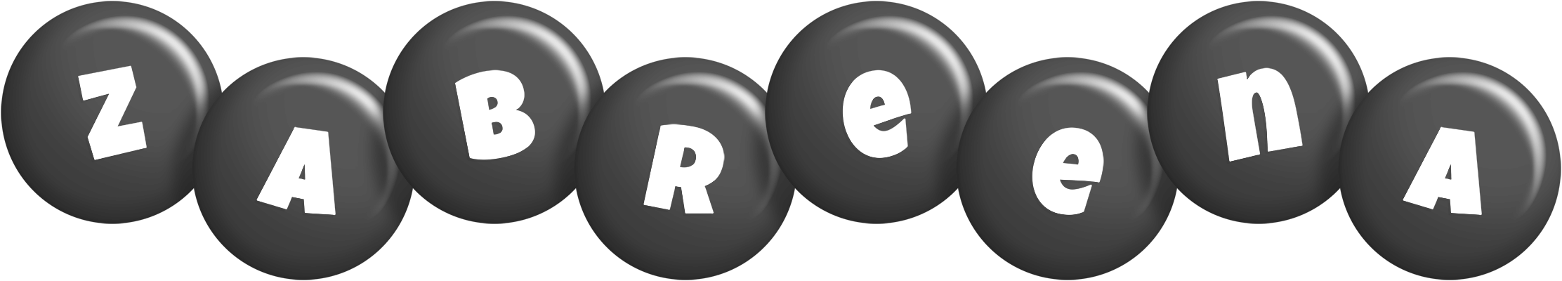 Zabreena candy-black logo