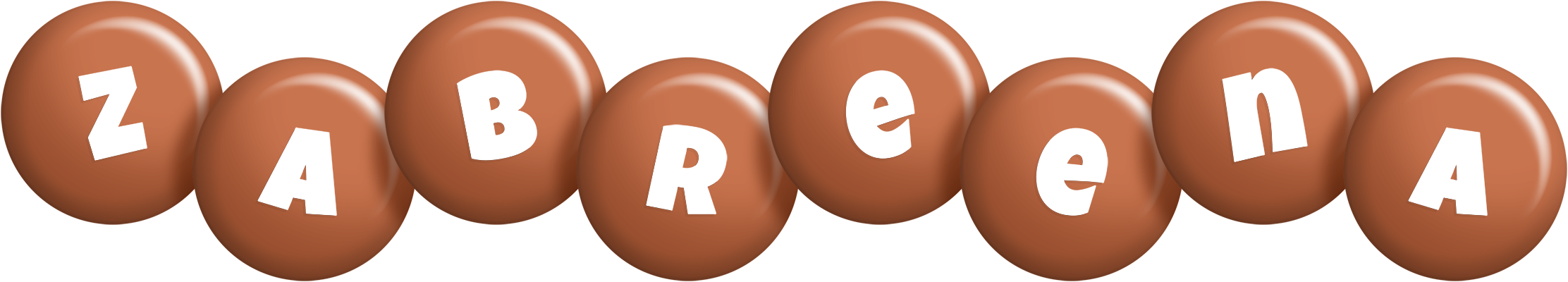 Zabreena candy-brown logo