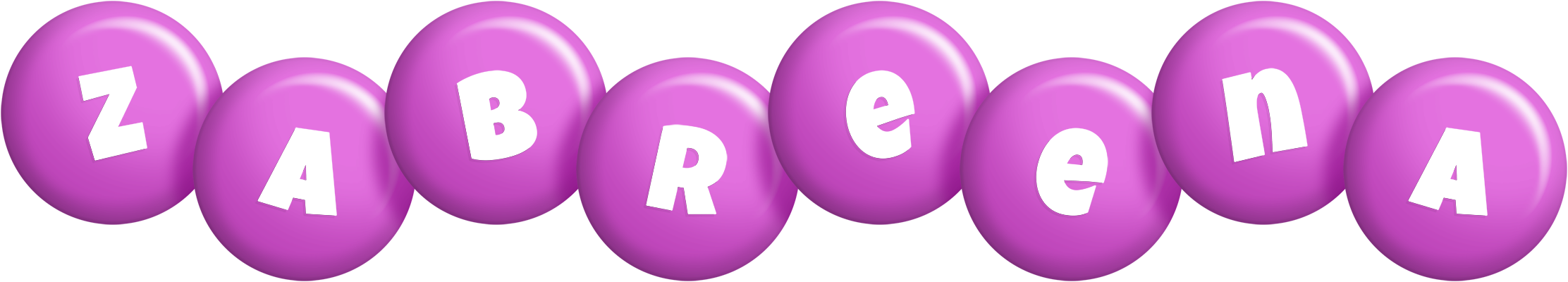 Zabreena candy-purple logo