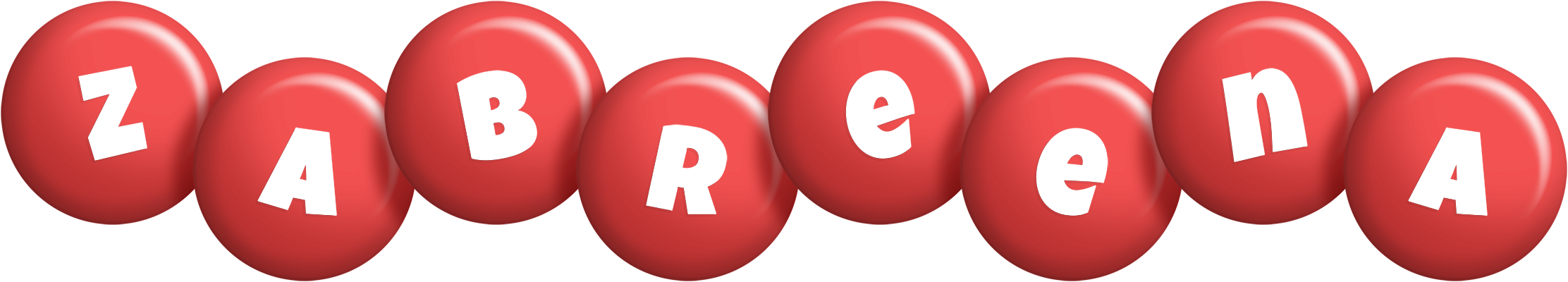 Zabreena candy-red logo