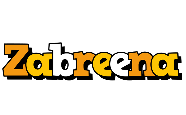 Zabreena cartoon logo