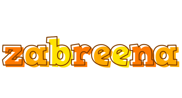 Zabreena desert logo