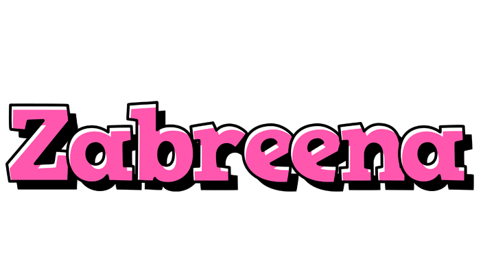 Zabreena girlish logo