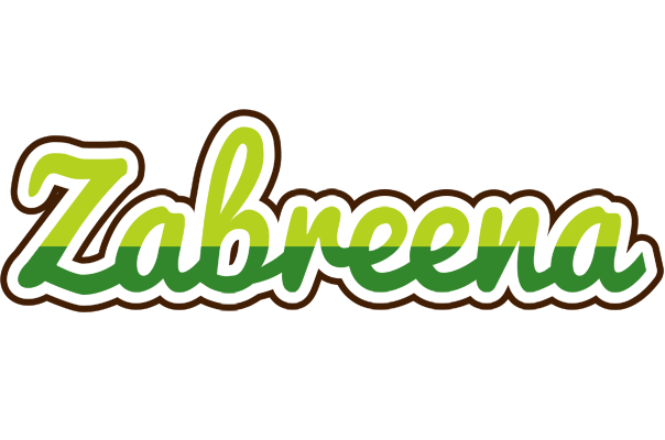 Zabreena golfing logo