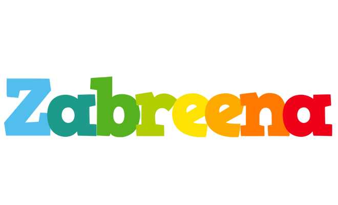 Zabreena rainbows logo