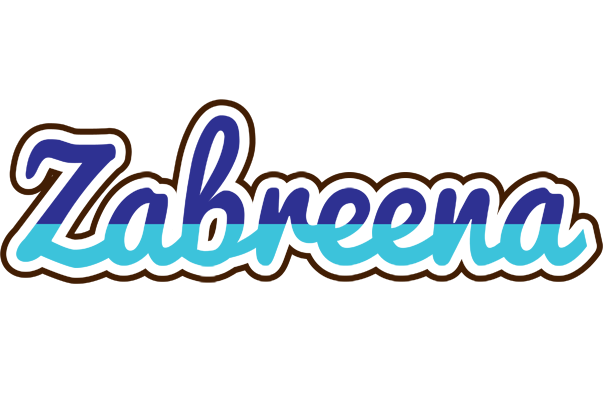 Zabreena raining logo