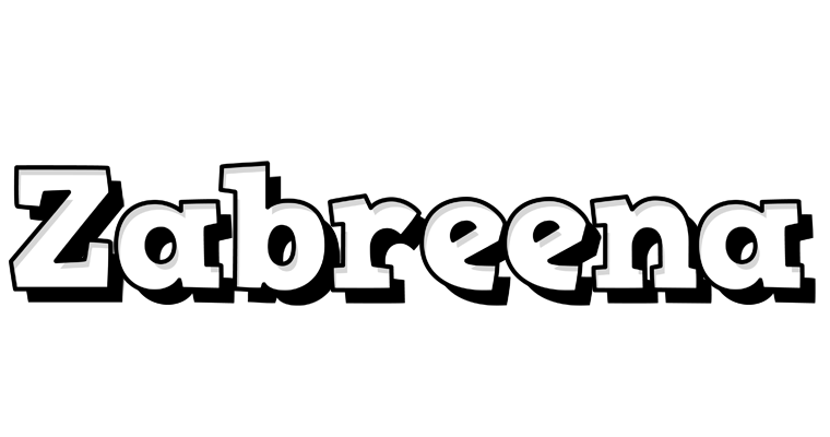 Zabreena snowing logo