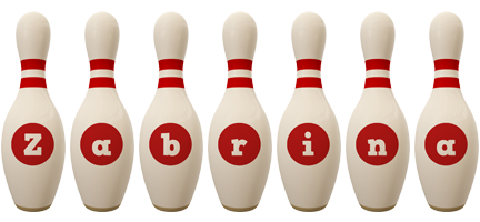 Zabrina bowling-pin logo