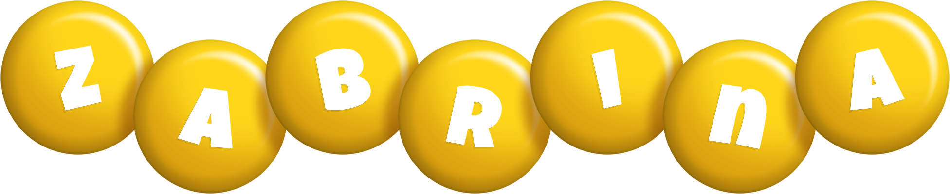 Zabrina candy-yellow logo