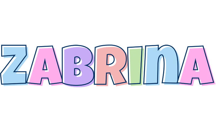 Zabrina pastel logo
