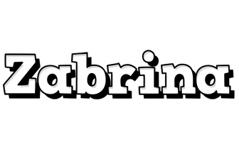 Zabrina snowing logo