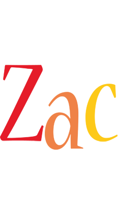 Zac birthday logo