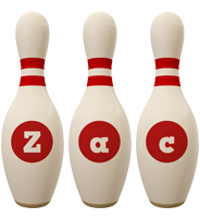 Zac bowling-pin logo