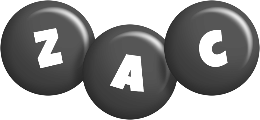 Zac candy-black logo
