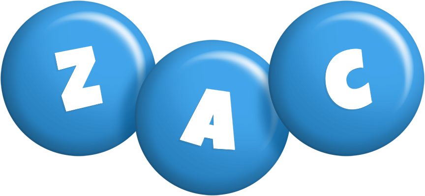 Zac candy-blue logo