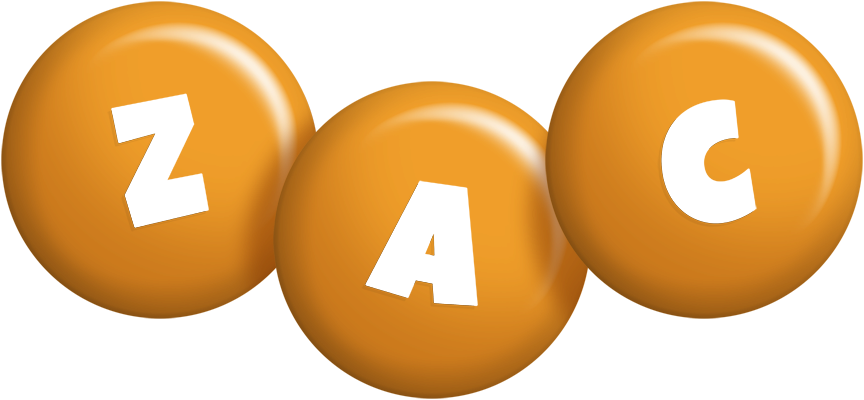 Zac candy-orange logo