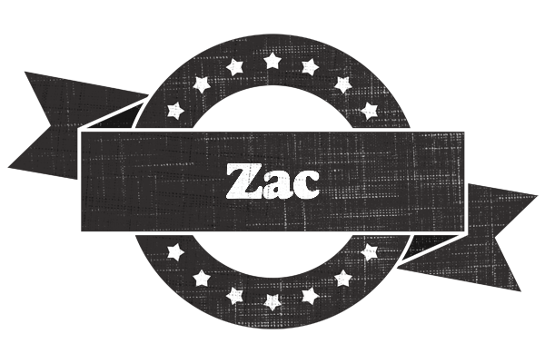 Zac grunge logo
