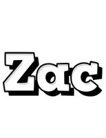 Zac snowing logo