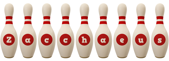 Zacchaeus bowling-pin logo