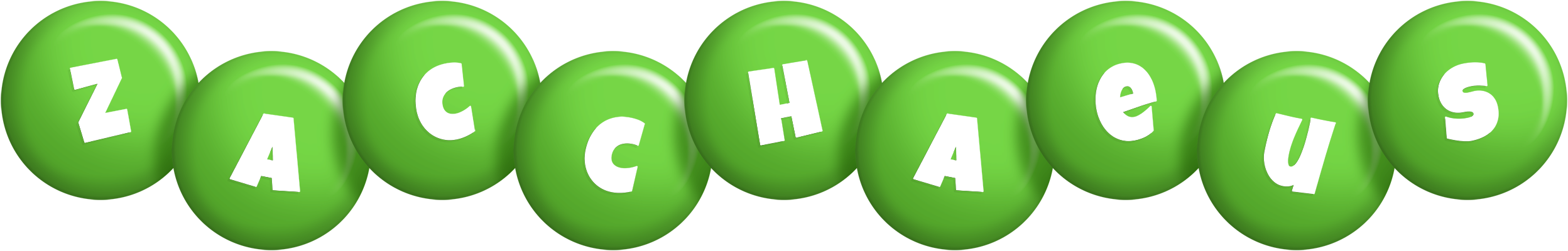 Zacchaeus candy-green logo