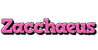 Zacchaeus girlish logo