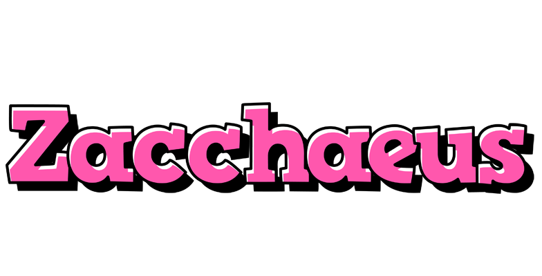 Zacchaeus girlish logo