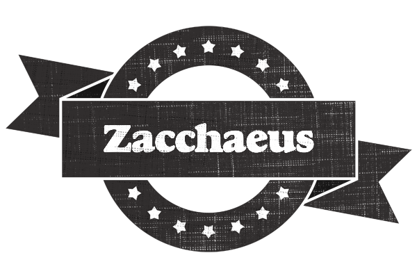 Zacchaeus grunge logo