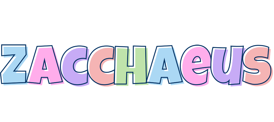 Zacchaeus pastel logo