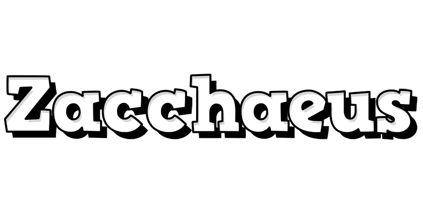 Zacchaeus snowing logo