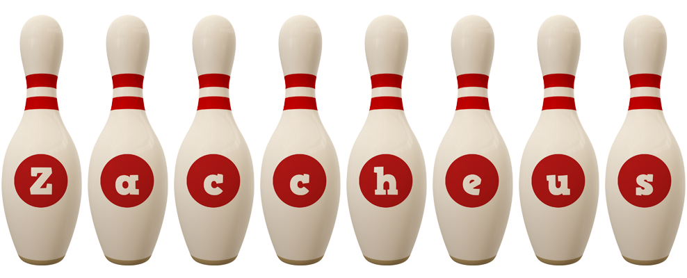 Zaccheus bowling-pin logo