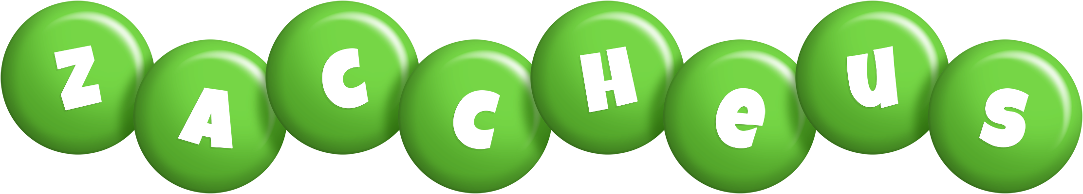 Zaccheus candy-green logo