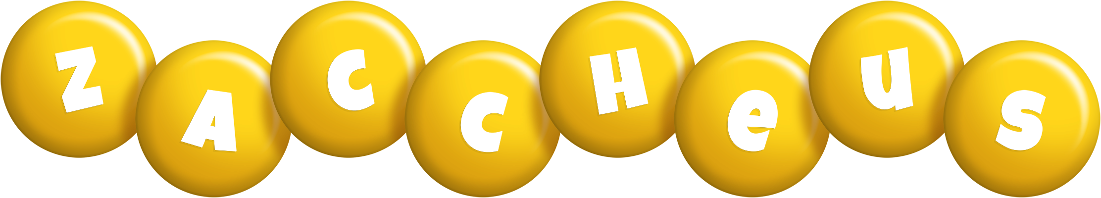 Zaccheus candy-yellow logo