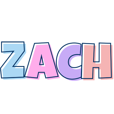 Zach pastel logo