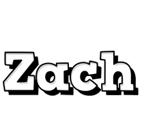 Zach snowing logo