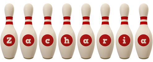 Zacharia bowling-pin logo