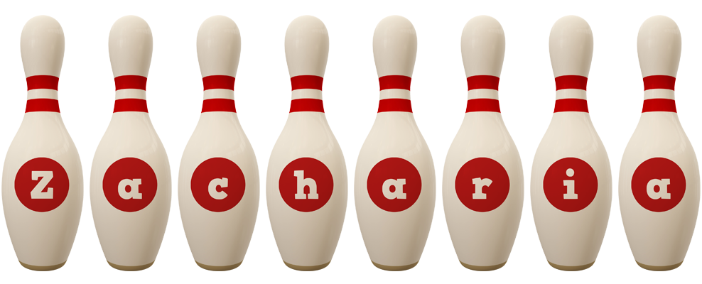 Zacharia bowling-pin logo