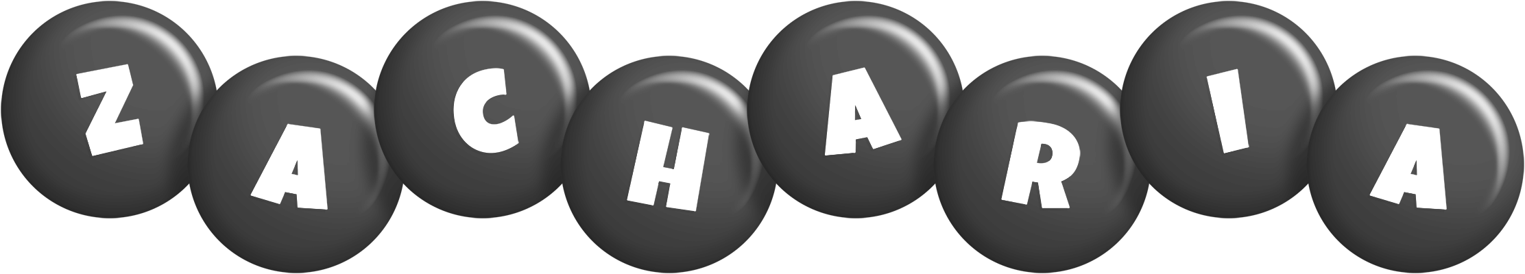 Zacharia candy-black logo