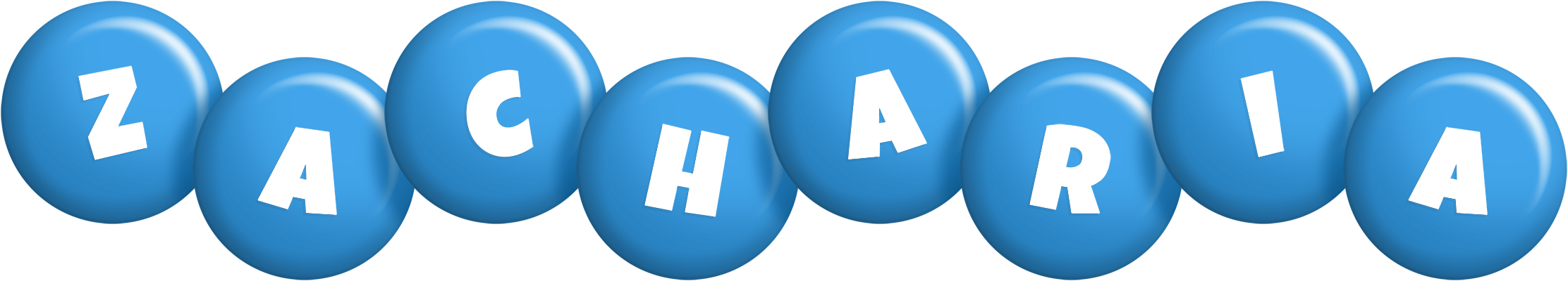 Zacharia candy-blue logo