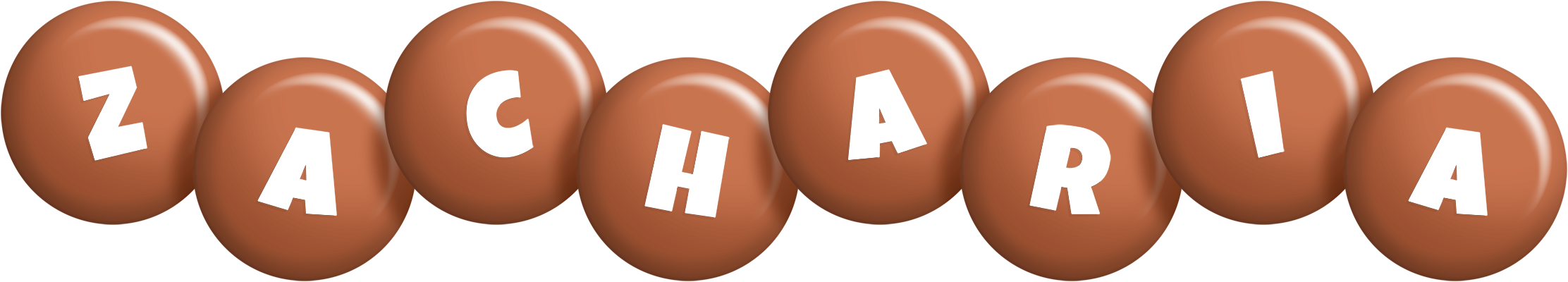 Zacharia candy-brown logo