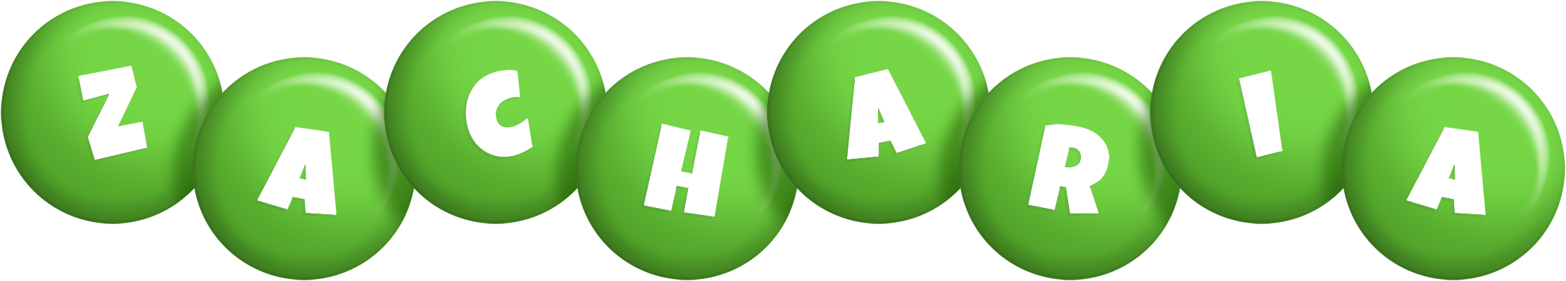 Zacharia candy-green logo