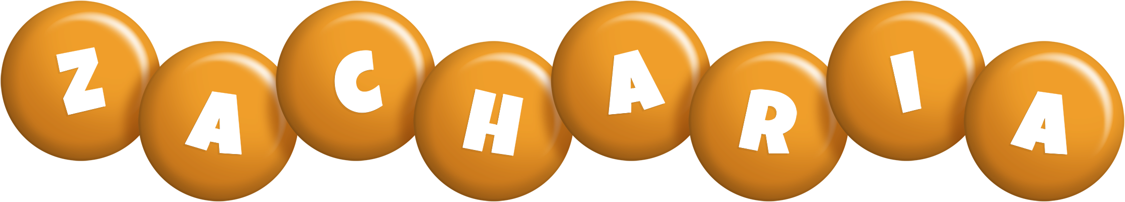 Zacharia candy-orange logo