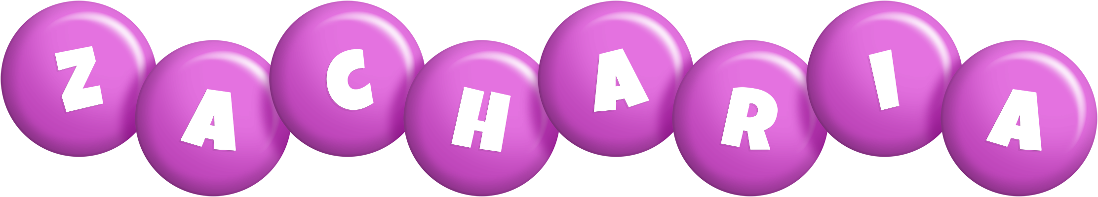 Zacharia candy-purple logo
