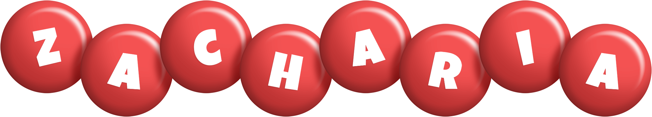 Zacharia candy-red logo