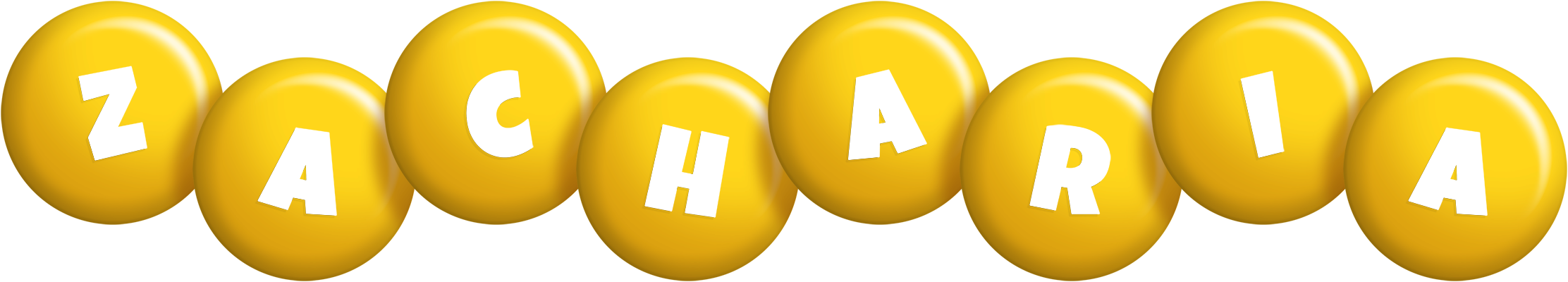 Zacharia candy-yellow logo