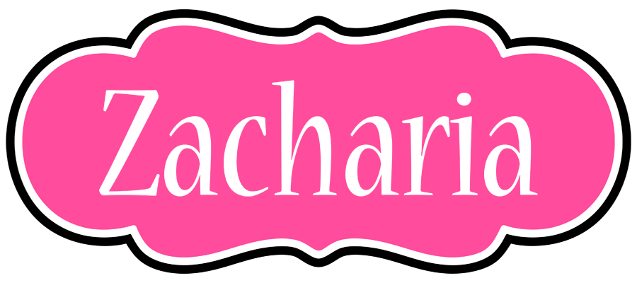 Zacharia invitation logo